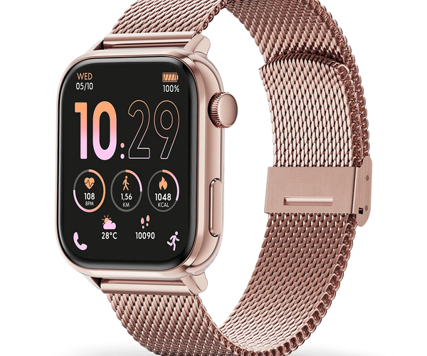 ice smart 3.0 1.78 Amoled GPS watch rose -gold Milanese STRAP
