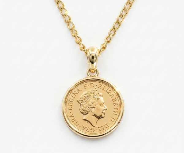 Quarter sovereign pendant