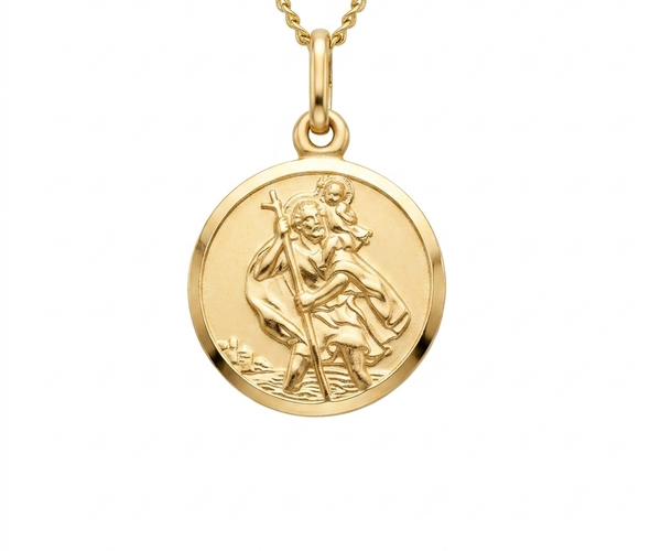 9ct St Christopher pendant