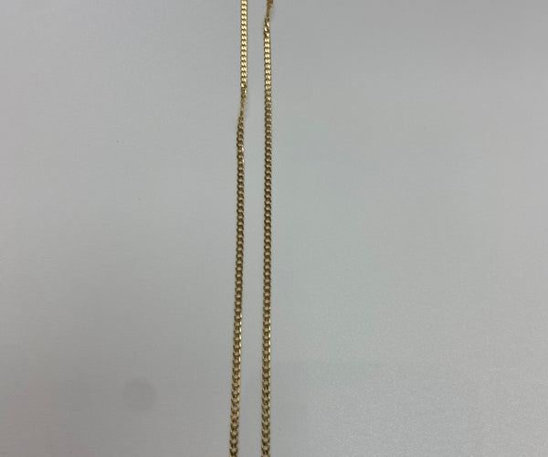 9ct curb chain 60cm
