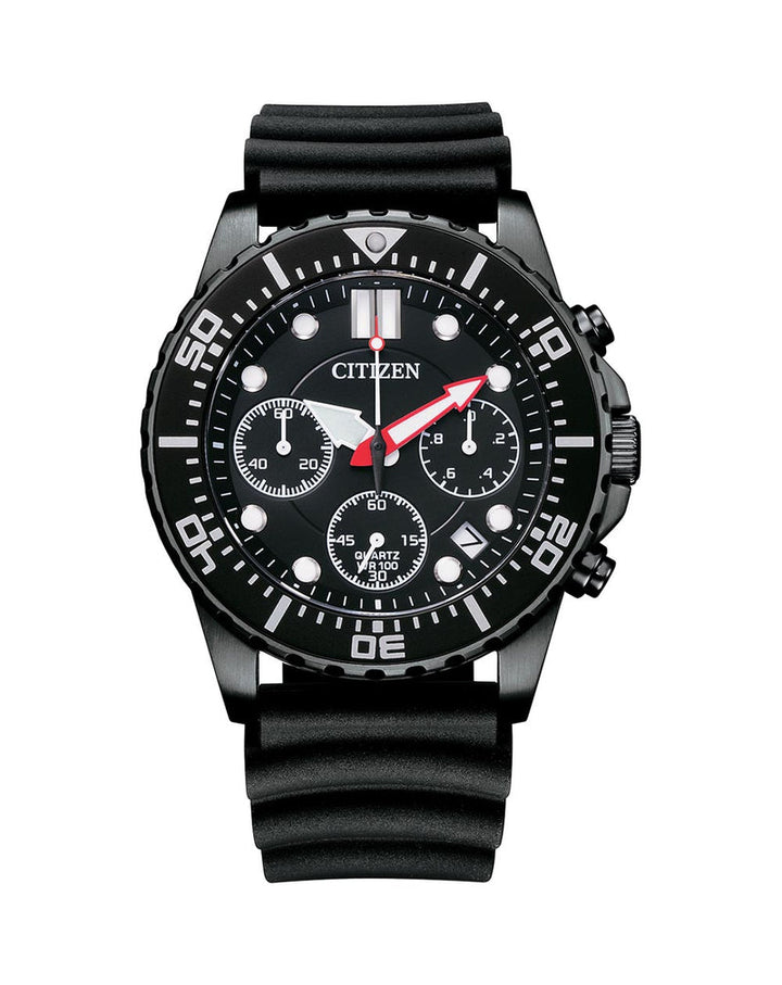 Citizen chronograph quartz watch with silicone strap A15005-13E