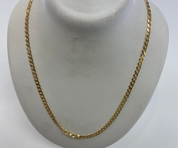 9ct curb chain 60cm
