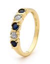 9ct sapphire ring with diamond
