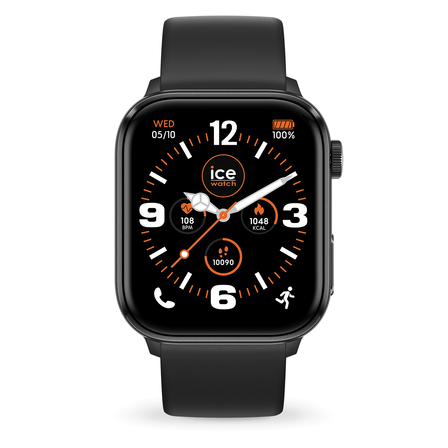 Ice smart watch 3.0 1.78 Amoled GPS Black silicone strap.