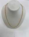 9ct Singapore twist chain55cm