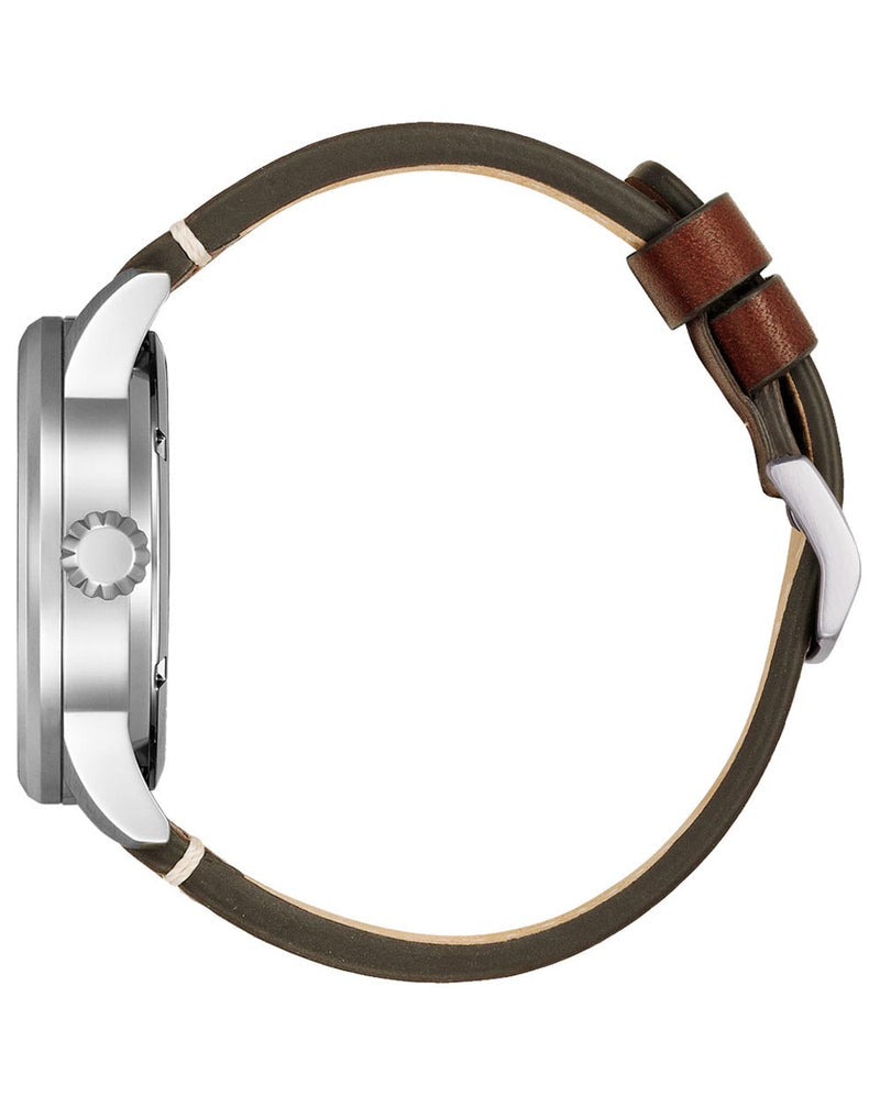 Citizen Automatic Brown leather strap and Brown dial NJ0160-10Z