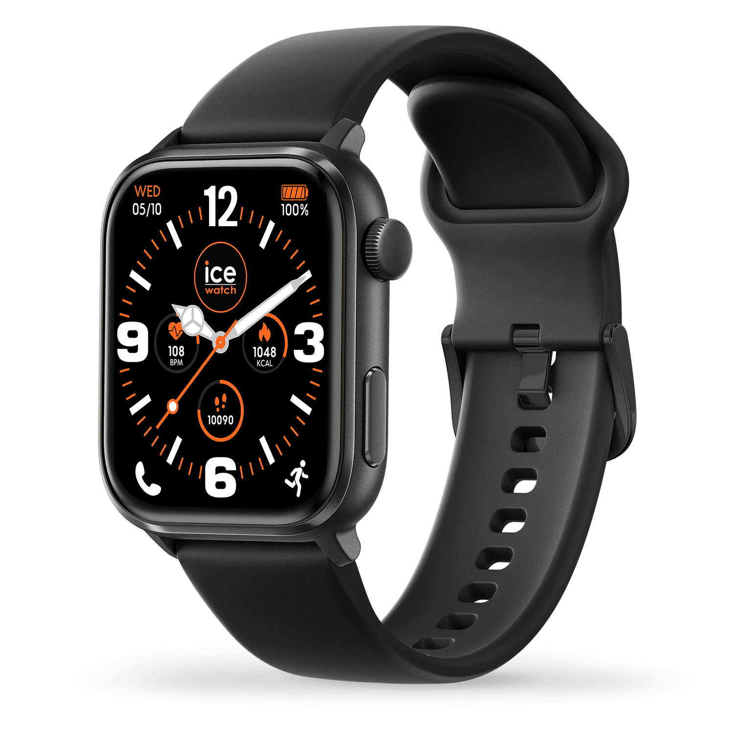 Ice smart watch 3.0 1.78 Amoled GPS Black silicone strap.