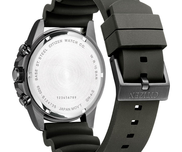 Citizen chronograph quartz watch with silicone strap A15005-13E