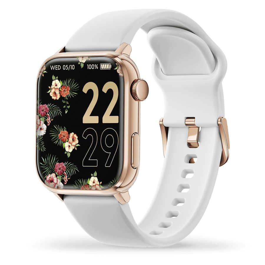Ice smart watch ROSE GOLD AND NUDE WHITE