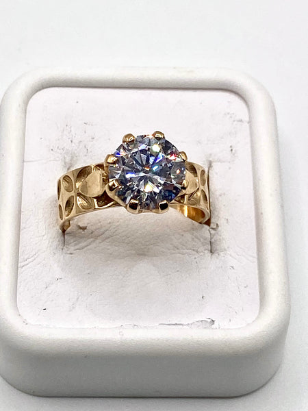9ct Hibiscus design Ring