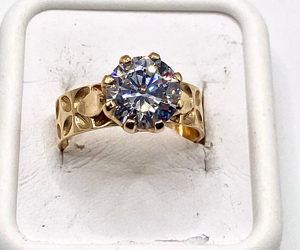 9ct Hibiscus design Ring