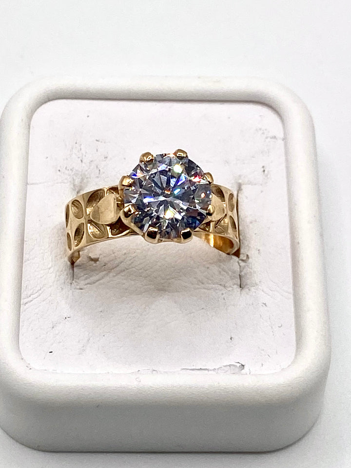 9ct Hibiscus design Ring