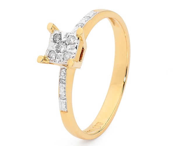 9ct diamond ring