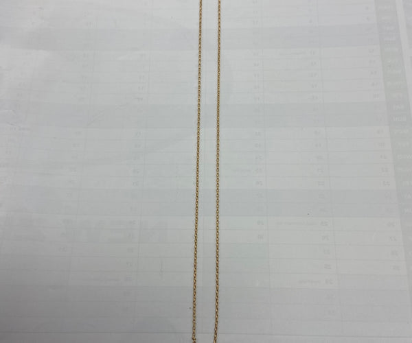 9ct Bleacher oval  chain