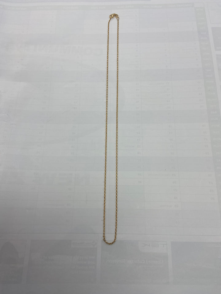 9ct Bleacher oval  chain
