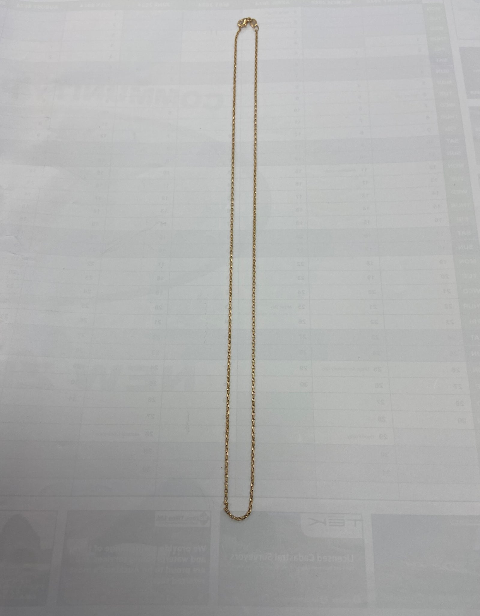 9ct Bleacher oval  chain