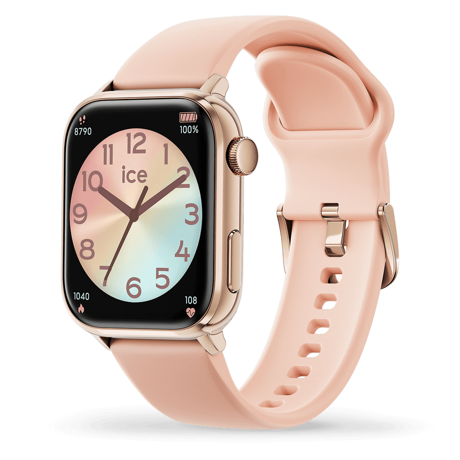 Ice smart watch ROSE GOLD AND NUDE WHITE