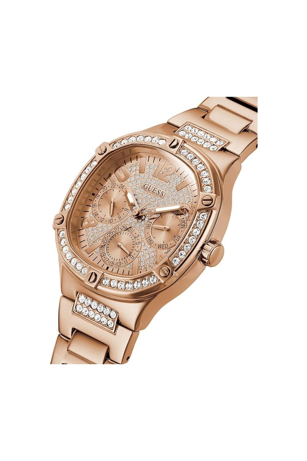 Guess Duchess Rose gold Square Dial Multi-function Women Watch GW0675L2