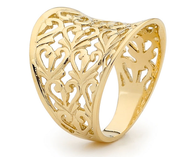 9ct filigree ring