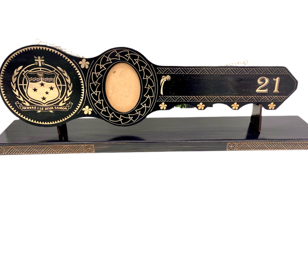 21st key samoan shield design with Base