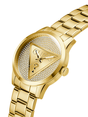 GUESS Mens Gold Tone Analog Watch GW0915G1