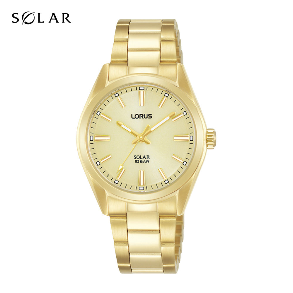 Ladies solar gold watch RY508AX-9