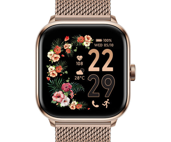 ICE smart 2.0 Square 1.70 Amoled Screen Rose-Gold Milanese Strap