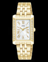 Lorus Ladies’ Gold Coloured Rectangle Elegance watch RG238Yx-9