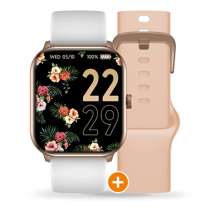Ice smart watch ROSE GOLD AND NUDE WHITE