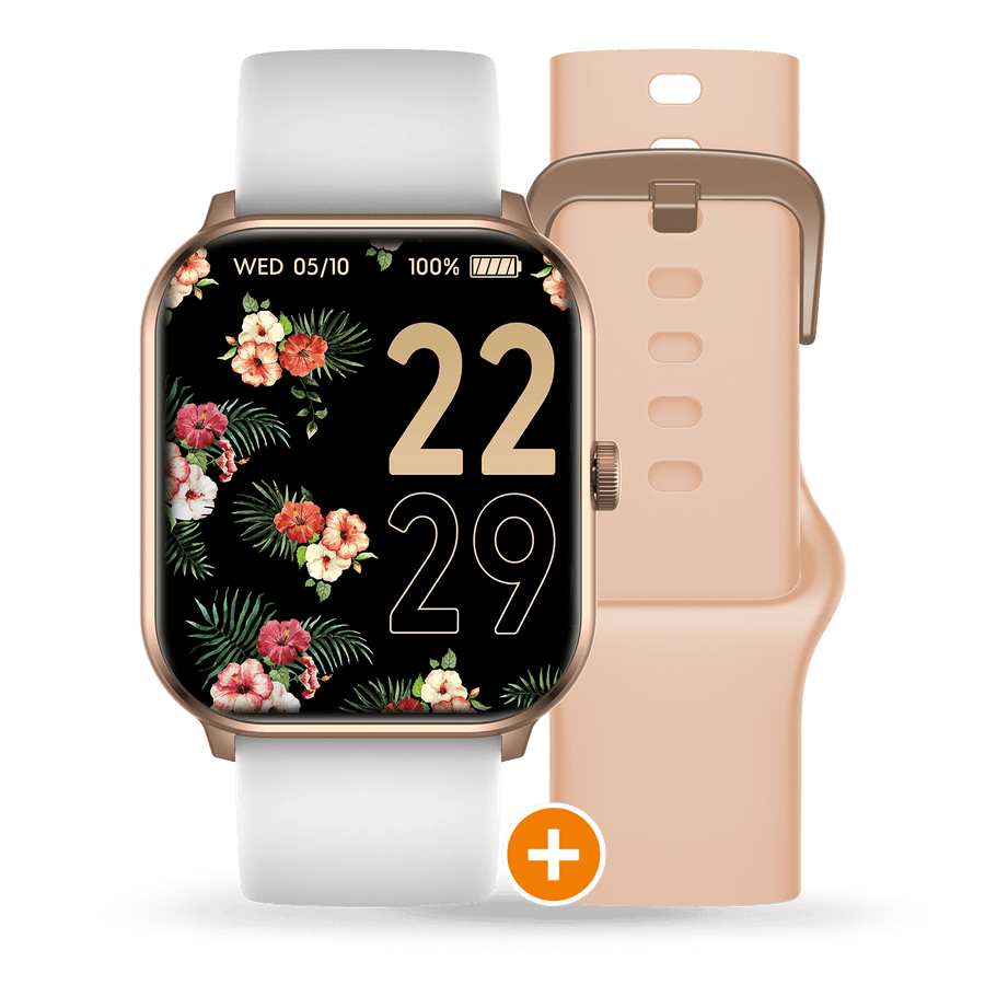 Ice smart watch ROSE GOLD AND NUDE WHITE