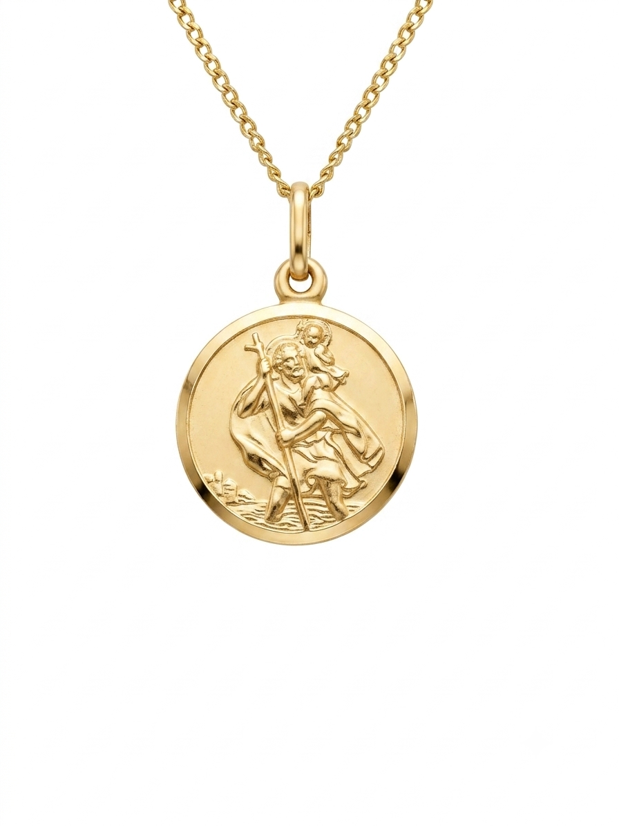 9ct St Christopher pendant