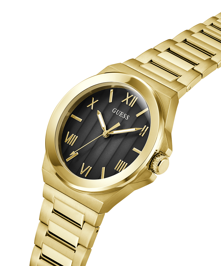 GUESS Mens Gold Tone Analog Watch - GW0789G2