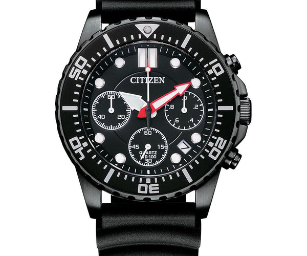 Citizen chronograph quartz watch with silicone strap A15005-13E