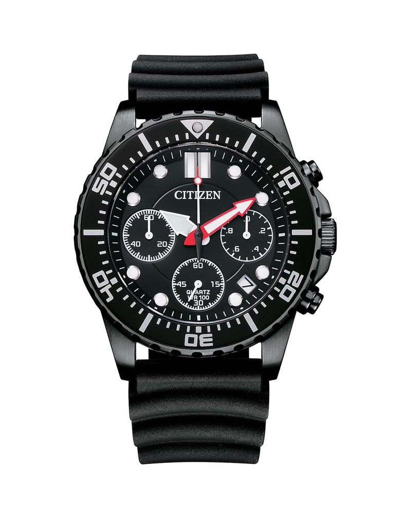 Citizen chronograph quartz watch with silicone strap A15005-13E