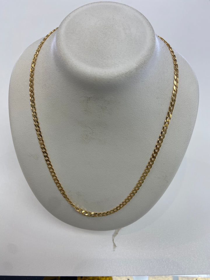 9ct curb chain 60cm