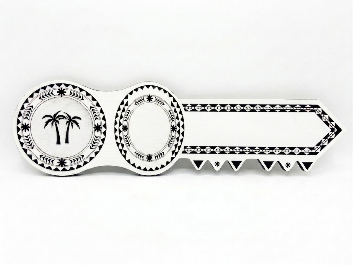21st key in white background