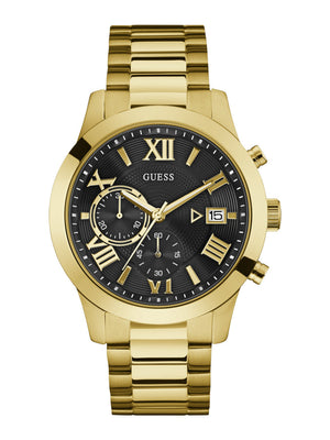 Guess ATLAS CHRONOGRAPH QUARTZ BLACK DIAL MEN'S WATCH W0668G8