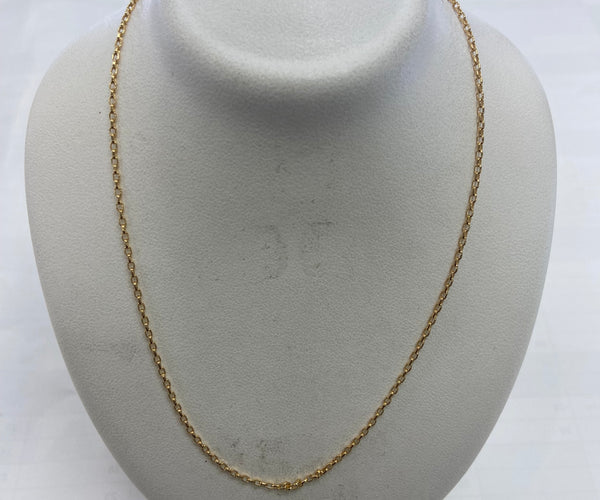 9ct Bleacher oval  chain