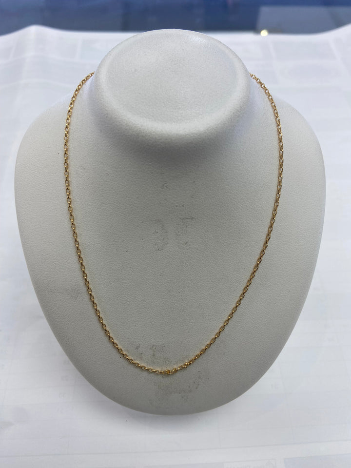 9ct Bleacher oval  chain