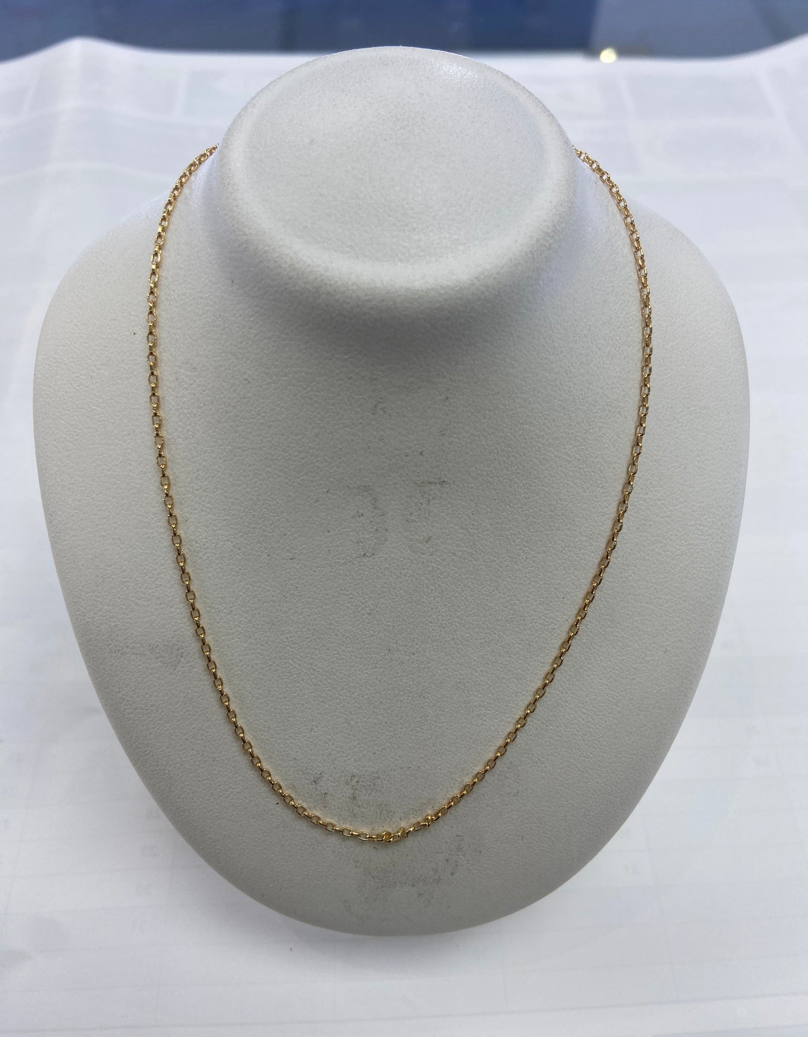 9ct Bleacher oval  chain