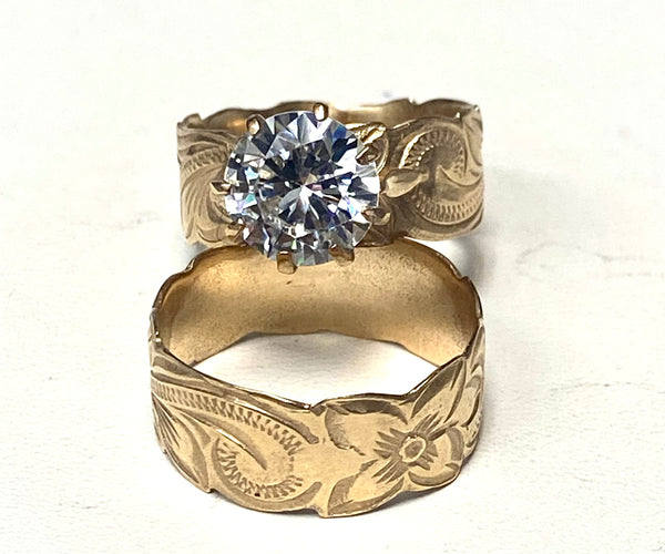 9ct Hawaiian ring set