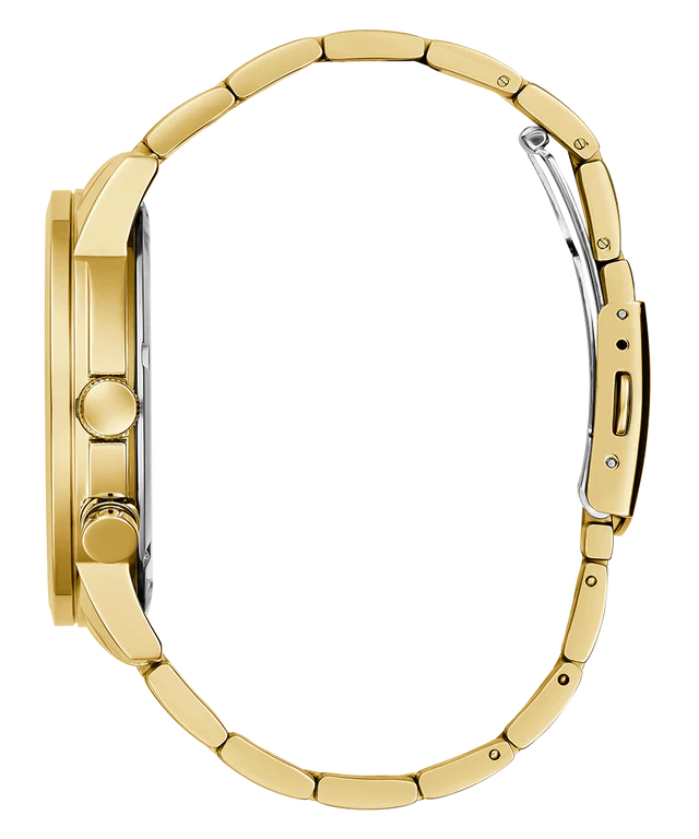 GUESS MEN'S GOLD TONE MUTUI-FICTION WATCH GW049002