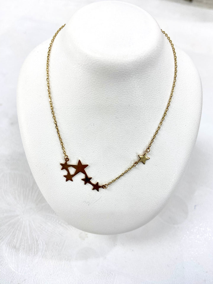 9ct chain with six star