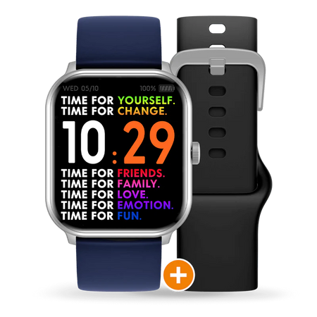 ICE SMART WATCH SILVER BLACK NAVY