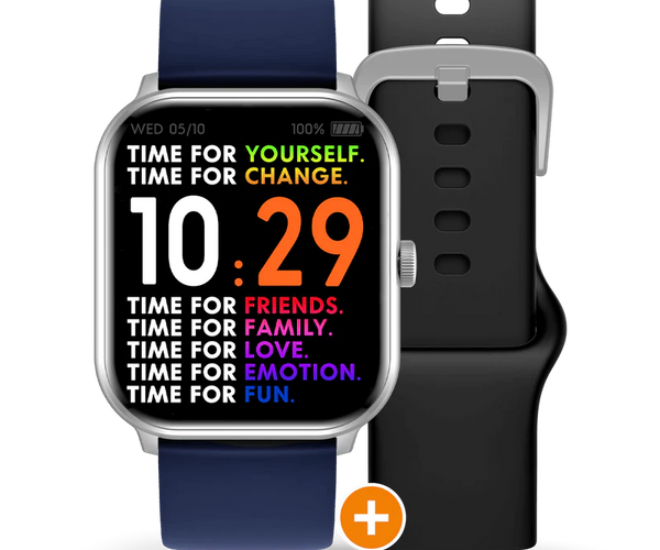 ICE SMART WATCH SILVER BLACK NAVY