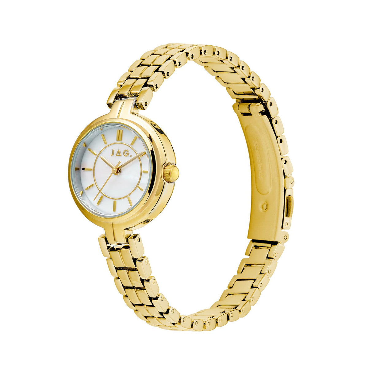 Kelly White Dial Gold Steel Womens Watch J3060A