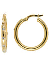 Earring - 9 ct Gold and Silver Bonded