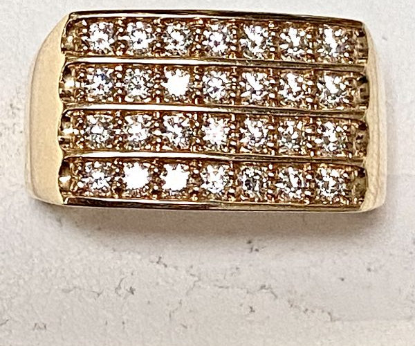 Ring - 9 ct men's cz