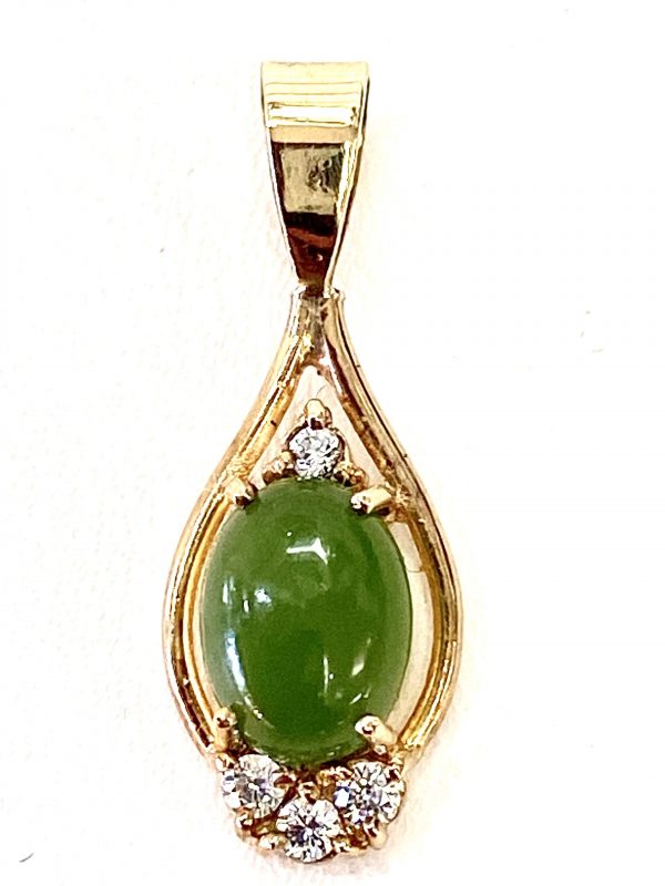Pendant - 9 ct Green Stone