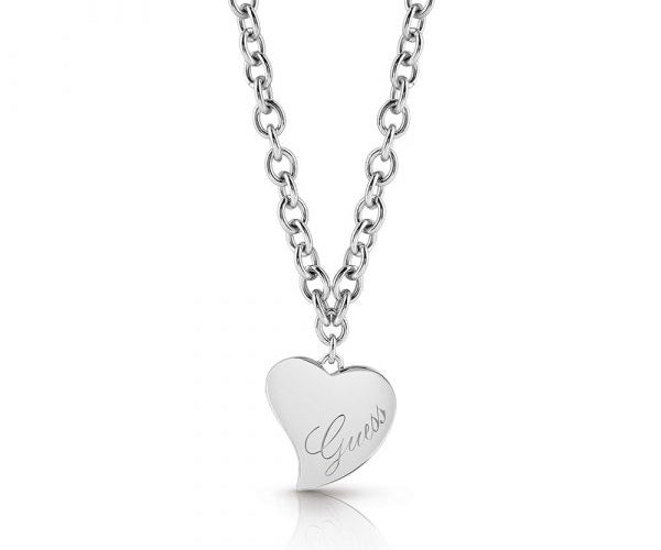 GUESS Women's Silver Plated Necklace UBN28059